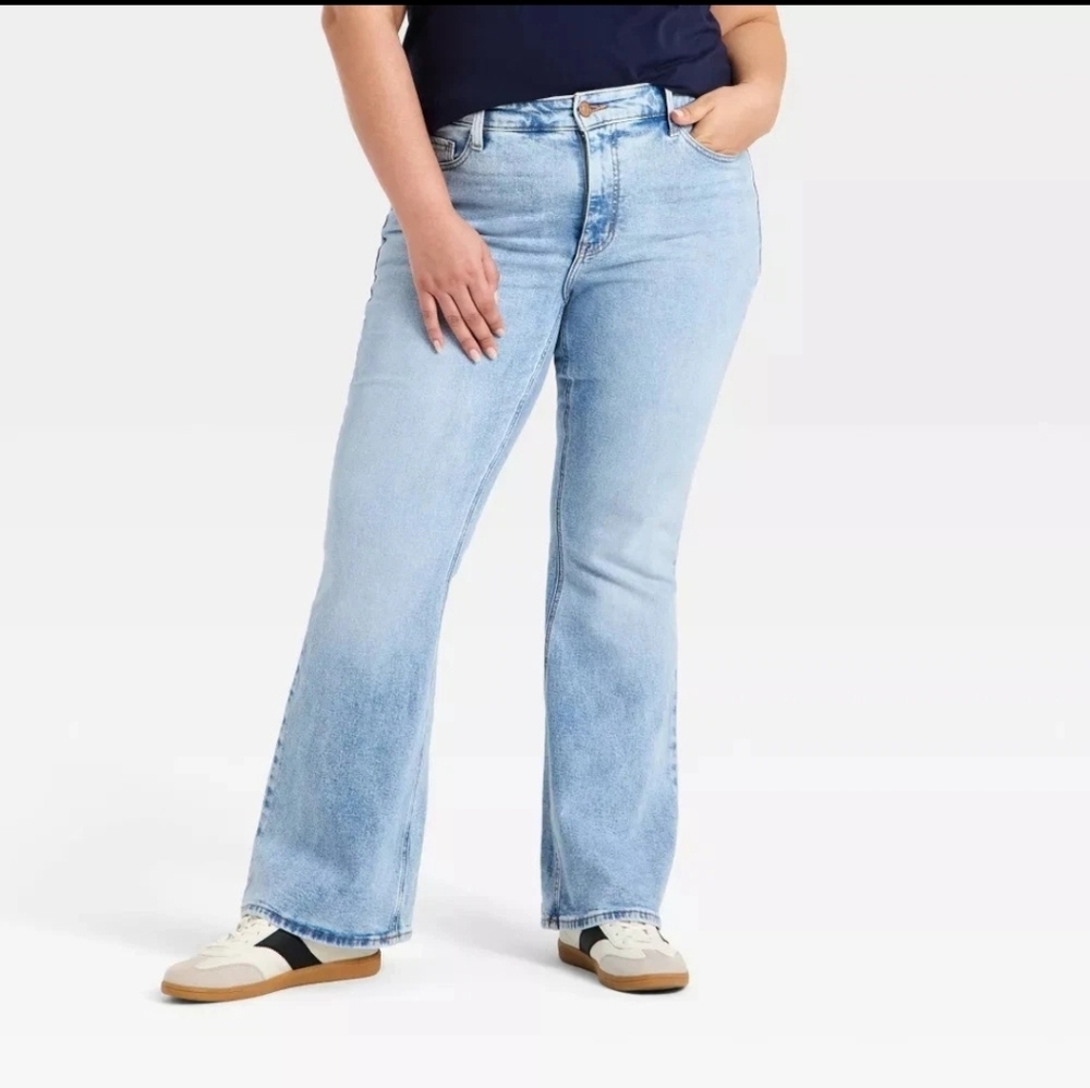 Ava & Viv Women's High-Rise Vintage Flare Jeans